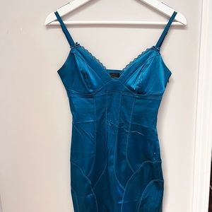 Guess Royal Blue Satin Dress Size 1